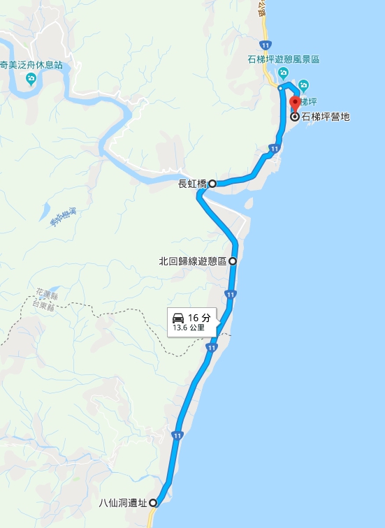 [2018環島露]day2-東部海岸風景區-北回歸線標碑x長虹橋x石梯坪(露營區)。